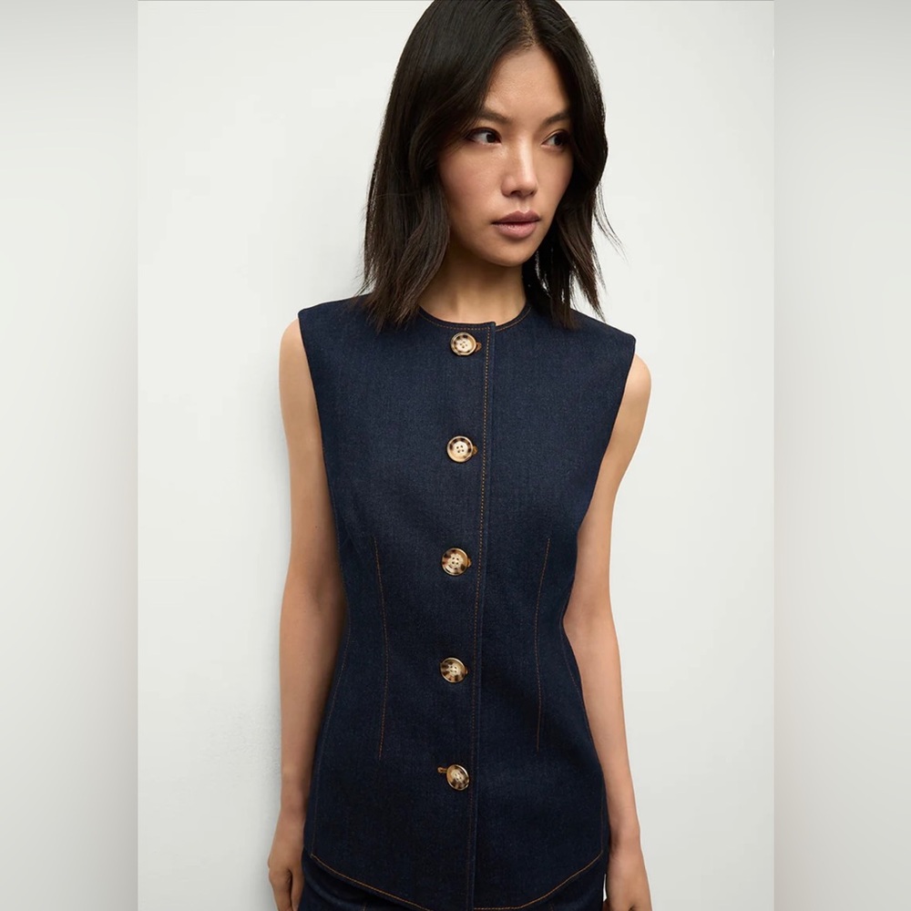 Veronica Beard Jessup Denim Vest - NWT
